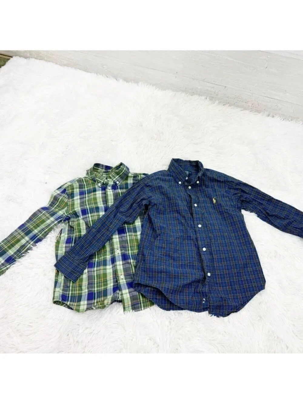 Ralph Lauren‎ Plaid Long Sleeve Button Down Shirt Bundle